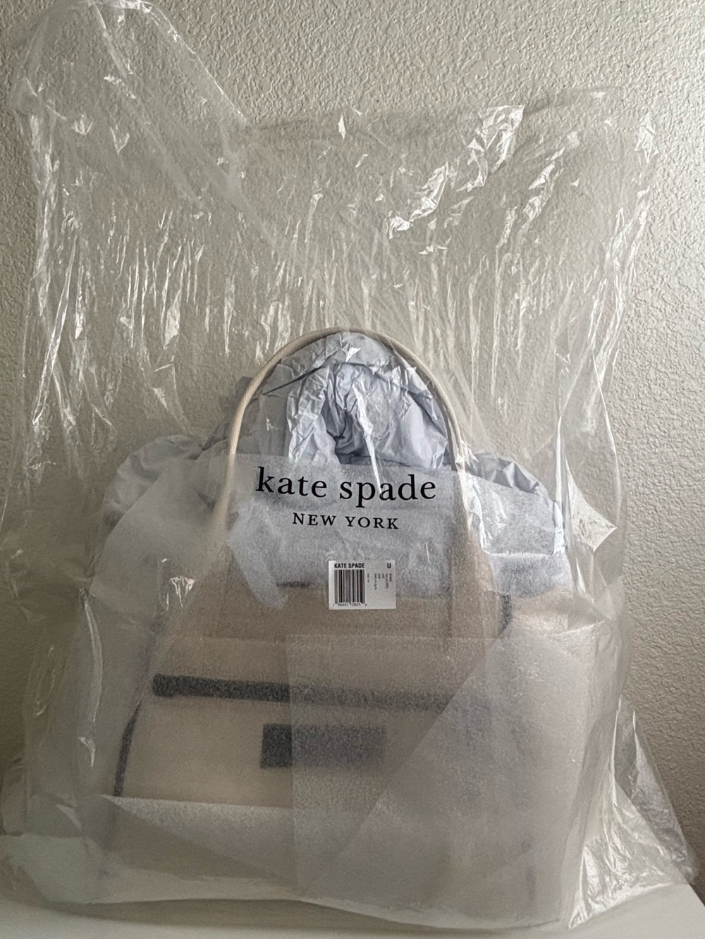 kate spade new york Dash canvas tote in natural- New in original packaging